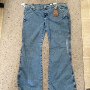 Old Navy low waist worker’s flare jeans
